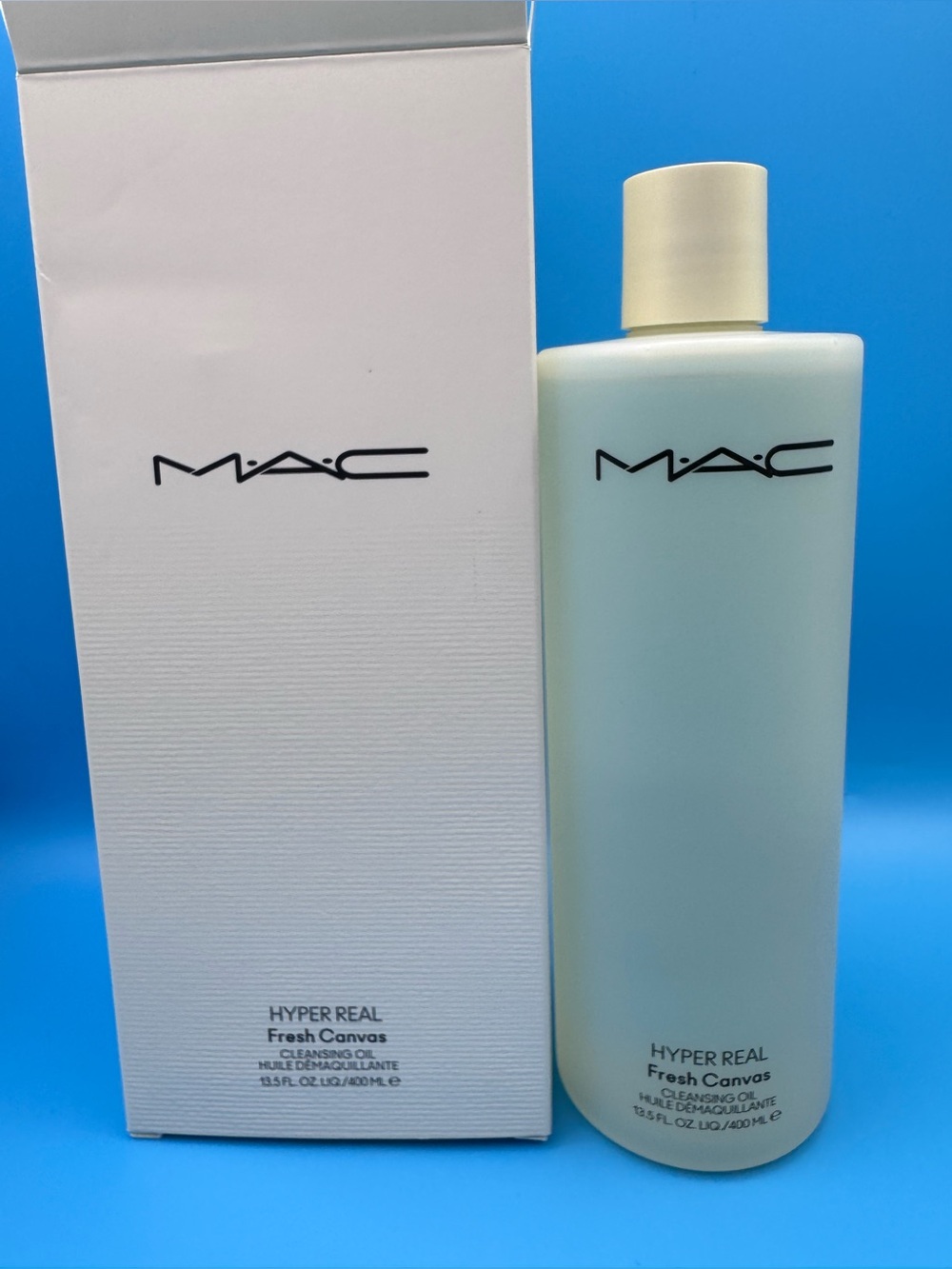 Mac Hyper Real Fresh Canvas Cleansing Oil Makeup Remover Jumbo Size 400ml 13.5oz